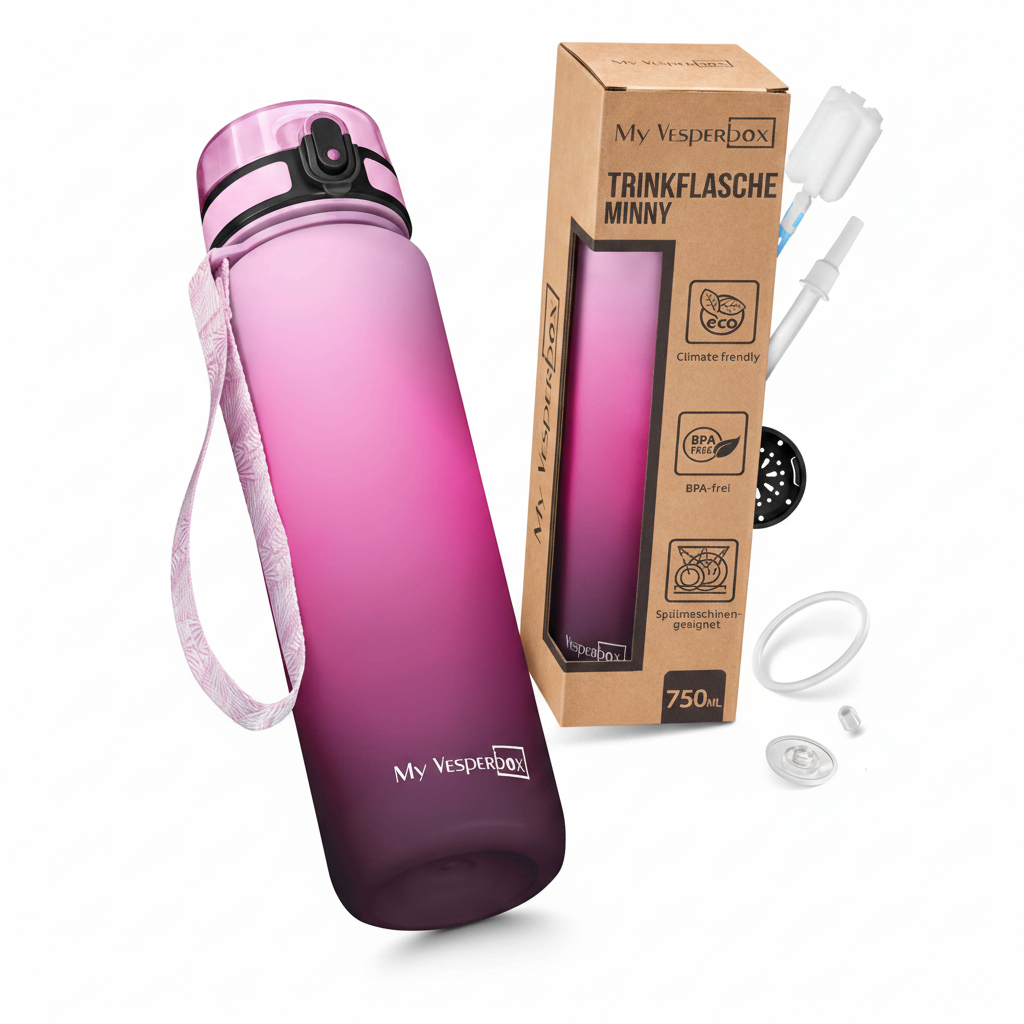 Gourde 750ml - Rose dégradé