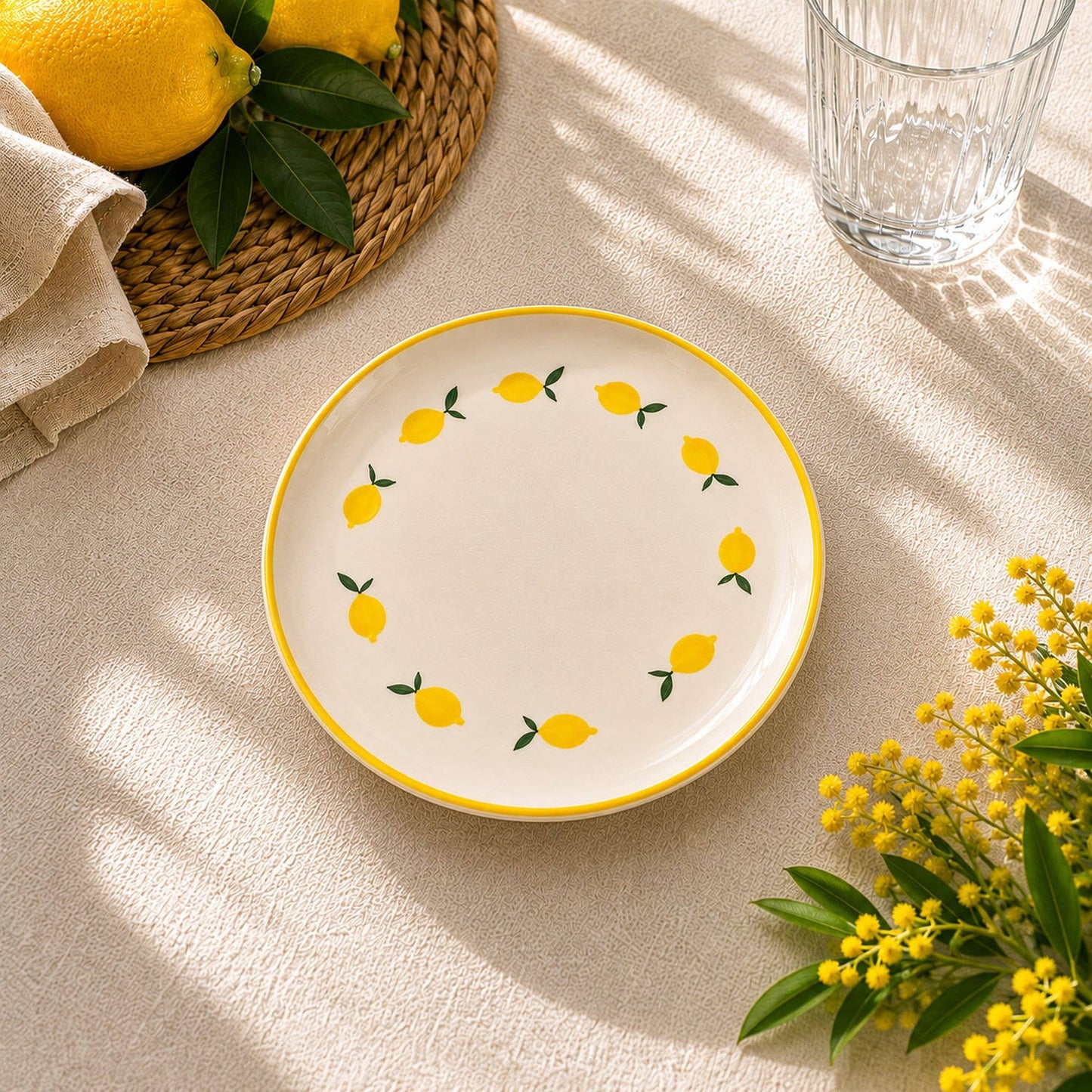 Assiette à Dessert Citrons