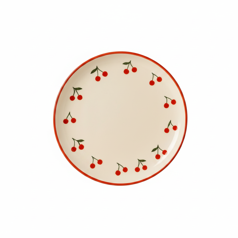 Assiette à Dessert Cerises