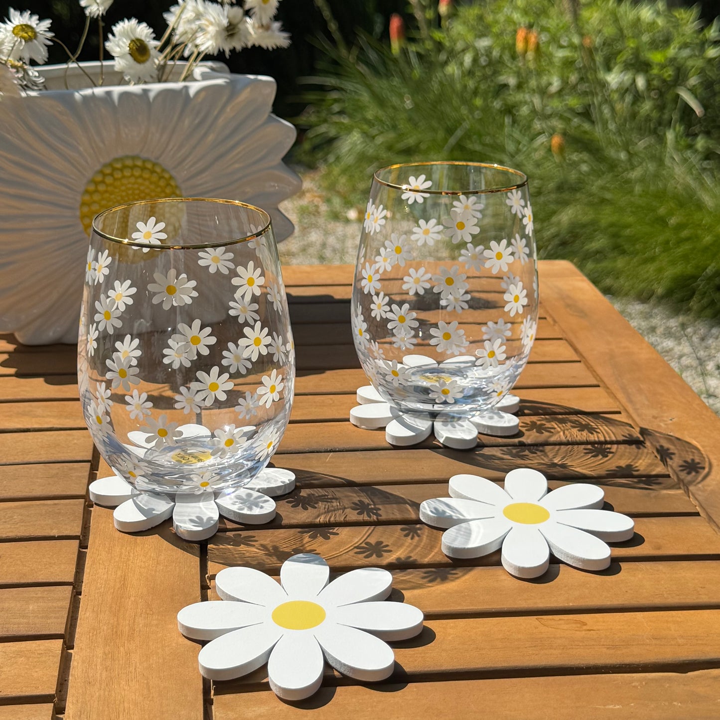 Dessous de verre Marguerite (x4)