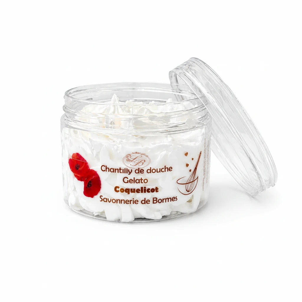 Chantilly de Douche Coquelicot