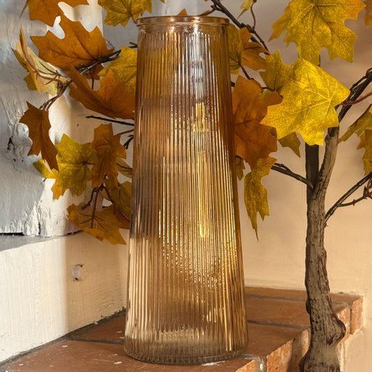 Vase en Verre Marron