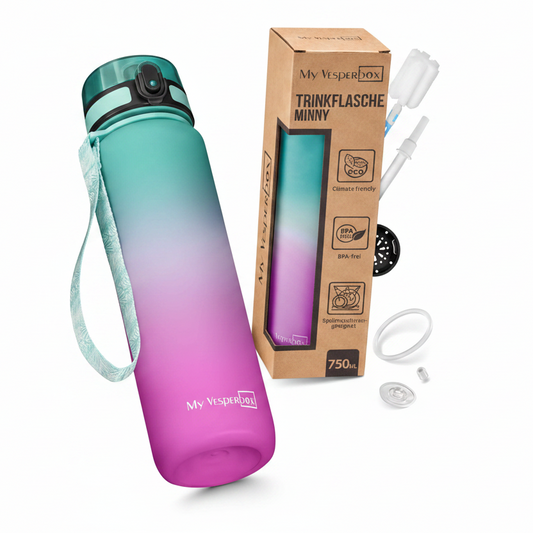 Gourde 750ml - Rose & Vert