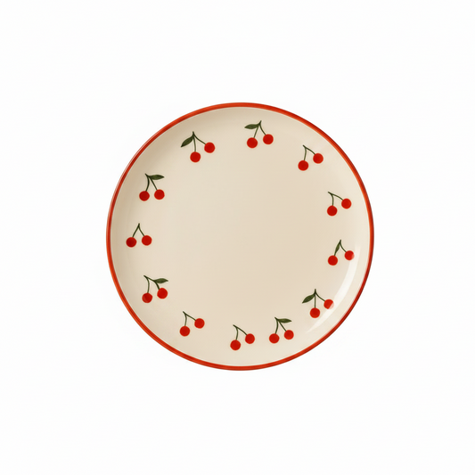 Assiette à Dessert Cerises