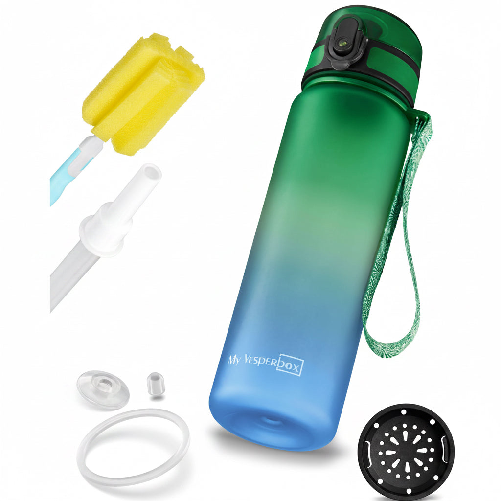 Gourde 750ml - Bleu & Vert