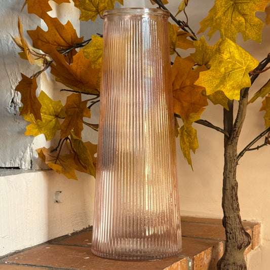 Vase en Verre Rose
