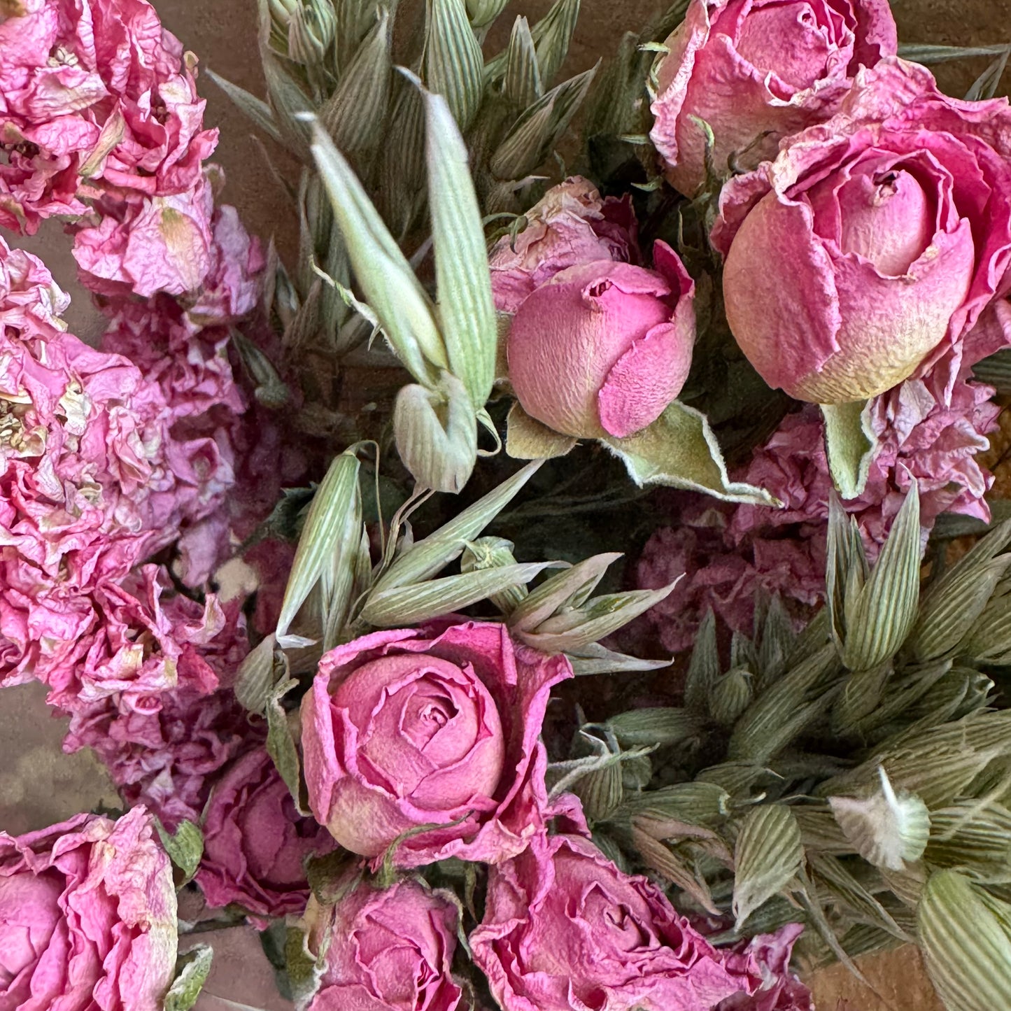 Bouquet fleurs séchées - Rose