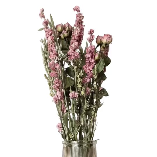 Bouquet fleurs séchées - Rose
