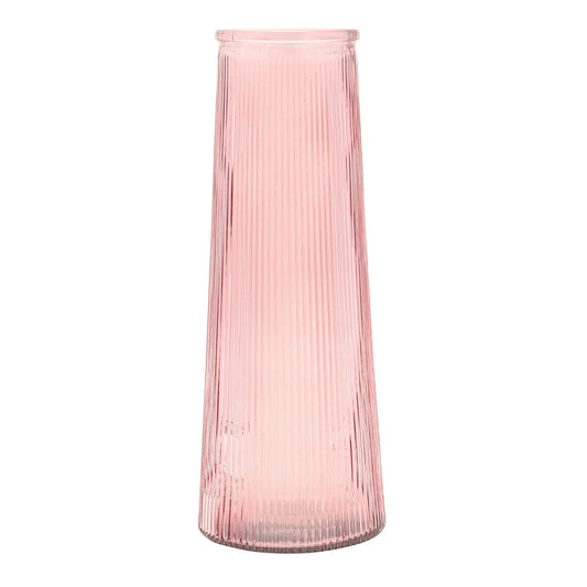 Vase en Verre Rose
