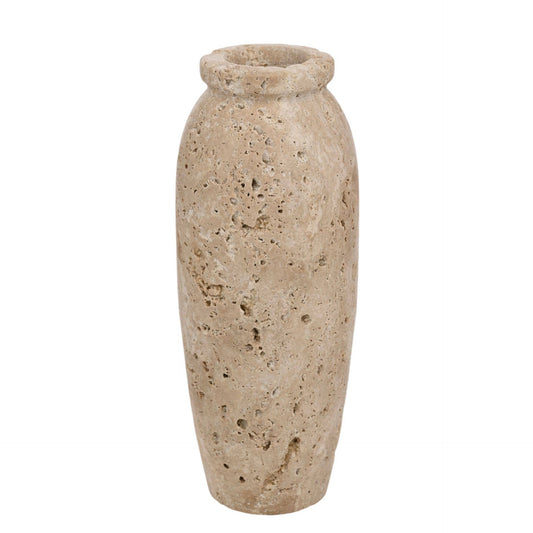 Vase en travertin