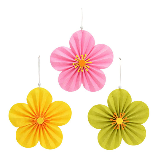 Suspensions Fleurs (Lot de 3)